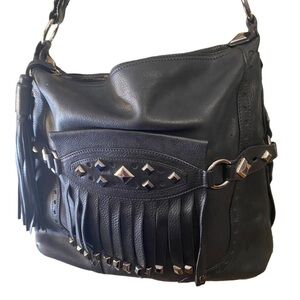 Michael Kors Collection Luxury Made in Italy High end Leather Fringe w/COA